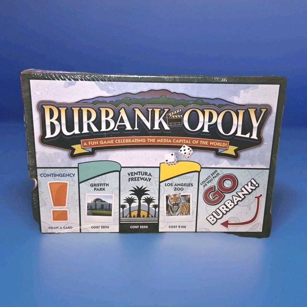 Burbank-opoly MONOPOLY Media Capital of the‎ World 2008-2009 Made in USA